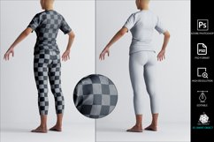 Female T-shirt Mockup Product Image 16