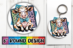 Joyful Circle Designs for Kids, Cute Cow Product Image 1