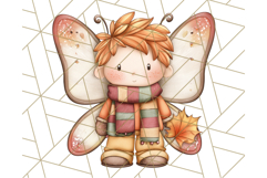 Fall Fairy Clipart PNG, Autumn Fairy People With Wings Product Image 5