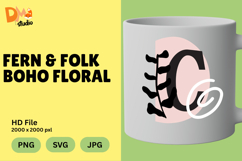 Fern &amp; Folk Boho Floral Monogram Product Image 1