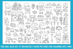 Dwarf coloring games, activities, coloring pages for kids Product Image 13