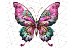 Metallic Butterfly Clipart PNG Clipart, Vibrant Butterfly Product Image 5