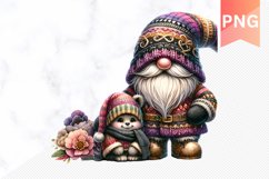 Mother&#039;s Day Gnome Sublimation - Mother&#039;s Day Clipart PNG Product Image 1