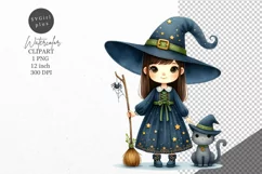 Halloween clipart, Witch clipart, Autumn clipart Product Image 1