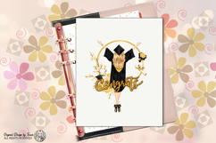 Graduation Blonde Girl PNG Congrats Grad Gold Glam Clipart Product Image 8