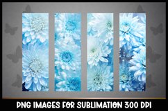 24 Whimsical Flowers Bookmarks Sublimation PNGs I Bookmarks Product Image 7