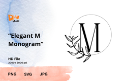 Elegant Monogram Timeless Serif Letter Set PNG | SVG | JPG Product Image 1
