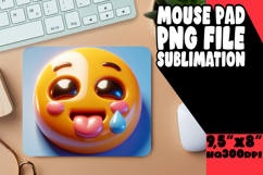 Joyful Mouse Pad Designs PNG, 3D Emoji Product Image 1