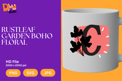 Rustleaf Garden Boho Floral Monogram Product Image 1