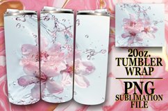 Watercolor Garden: Sublimation Wrap - 20oz Tumbler Product Image 1