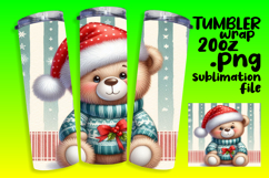 BEAUTY 20oz Tumbler PNG Wrap , Teddy Bear Product Image 1