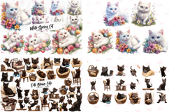 Cats Clipart Huge Bundle - 427 Png Bundle Product Image 4