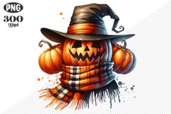Halloween Pumpkins Sublimation - Clipart PNG Design Product Image 1