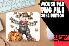 Watercolor Funny Cow Mouse Pad for Halloween Product Image 1