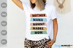 Mother Mama Mommy Madre Mom SVG Design / Funny Mom SVG Product Image 1