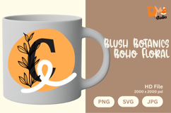 Blush Botanics Boho Floral Monogram Product Image 1