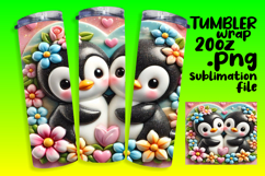 ELEGANT 20oz Tumbler PNG Design , Sweet Animals Product Image 1