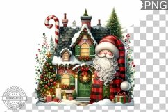 Christmas Santa Sublimation - Clipart PNG Design Product Image 1