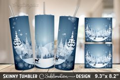 Christmas Tumbler Sublimation Design Product Image 1