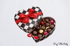 Red Black Glitter Plaid Clipart PNG Product Image 1