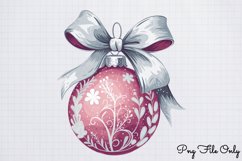 88. Retro Pink Christmas Sublimation Clipart Bundle PNG Product Image 14