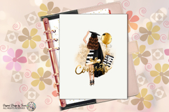 Graduation Brunette Girl PNG Congrats Grad Sticker Bag Product Image 9