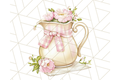 Pastel Tea Clip Art PNG with Sweets and Floral Accents Png Product Image 5