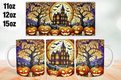 Halloween House Mug Wrap Sublimation 11oz, 12oz, 15oz Product Image 1