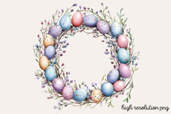 Christian Easter Watercolor Clipart PNG Product Image 1