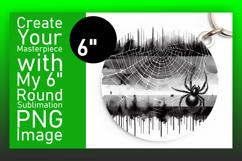 Charming Round Design Keychain Artwork , Halloween Product Image 1