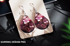 Valentines Day Teardrop Sublimation- Valentines Day Earring Product Image 1