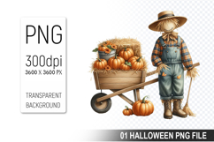 Autumn Clipart, Halloween Sublimation Clipart PNG Product Image 1