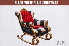 Black-White-Plaid-Christmas Sublimation Product Image 1
