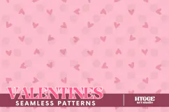 St Valentine's Day Hearts Cupid Love Seamless Pattern PNG Product Image 1