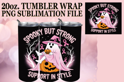 Joyful Moments 20oz tumbler wrap, Ghost Cancer Product Image 1