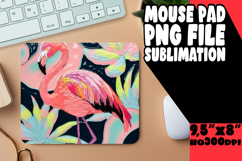 ENCHANTED MOUSE PAD SUBLIMATION STYLE, Flamingo Product Image 1