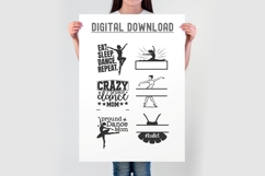 Dance Monogram SVG Bundle | Ballet Dancer Split Monogram Svg Product Image 5