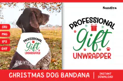 Christmas Dog Bandana Quotes SVG | Gift Unwrapper Product Image 1