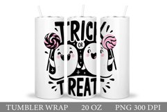Cute Ghost Tumbler Sublimation. Ghost Halloween Tumbler Product Image 1