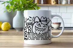Halloween Cowboy SVG Howdy Halloween Pumpkin cowboy cut file Product Image 5