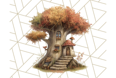 Cozy Cabin Critters Clipart PNG, Fall Animal Png Product Image 5