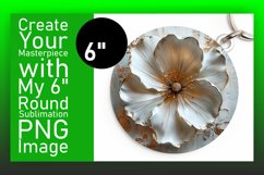 Floral Marvel: 3D Spring Round Designs Design PNG Product Image 1