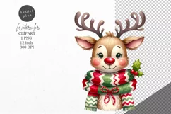 Christmas clipart| Reindeer clipart |Christmas sublimation Product Image 1
