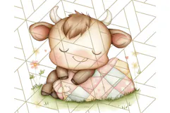 Pastel Farm Nursery PNG Clipart, Baby Animals And Elements Product Image 5