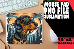 Mountain Trek Pup Mouse Pad Sublimation Product Image 1