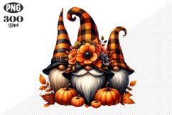 Halloween Gnomes Sublimation - Clipart PNG Design Product Image 1