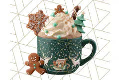 Christmas Coffee Mugs Clipart PNG Festive Cups Product Image 5