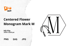 Centered Flower Monogram Mark Product Image 1