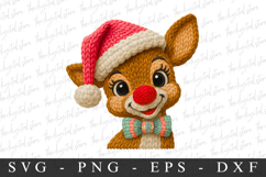 Christmas Deer Clipart PNG | Christmas png Season Png Product Image 1
