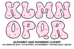 Summer Alphabet &amp; Numbers PNG Clipart Doodle Letters 300 DPI Product Image 3